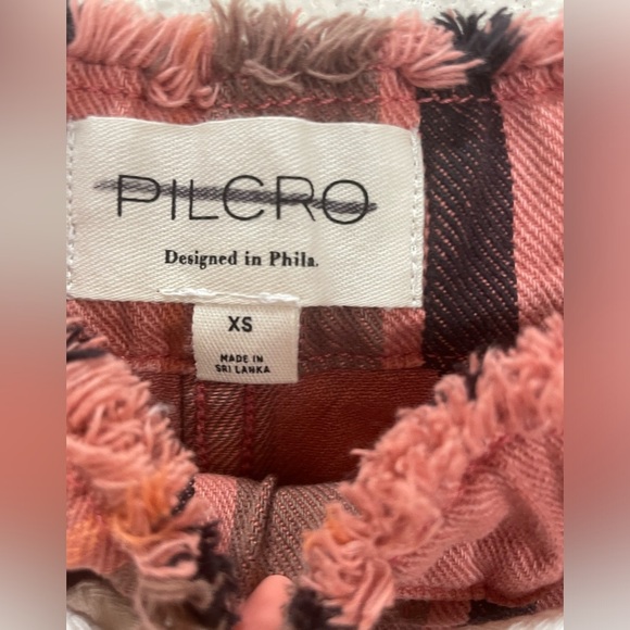 New Pilcro by Anthropologie Cropped Pj wide Leg Jean Shorts Size Xs - Picture 7 of 9
